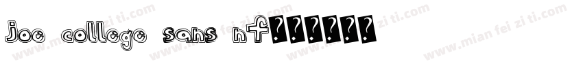 Joe College Sans NF字体转换